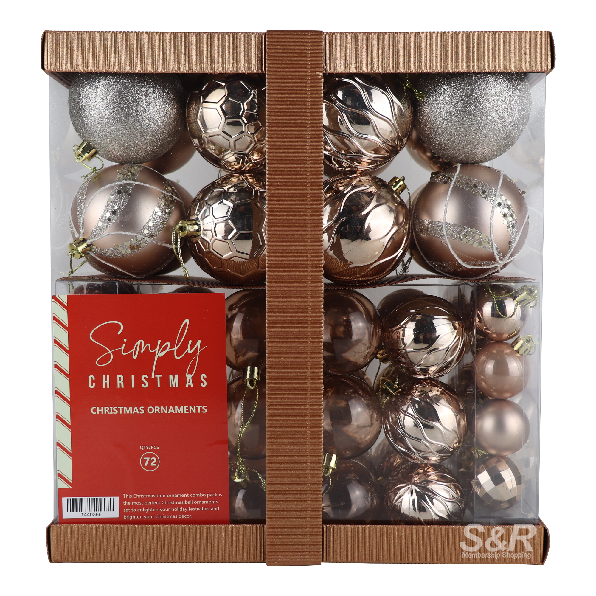 Simply Christmas Christmas Ornaments 72pcs Simply Christmas Christmas Ornaments 72pcs